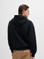 BOSS Black 100% Cotton Terry Hoodie With Double B - Image 2 of 5