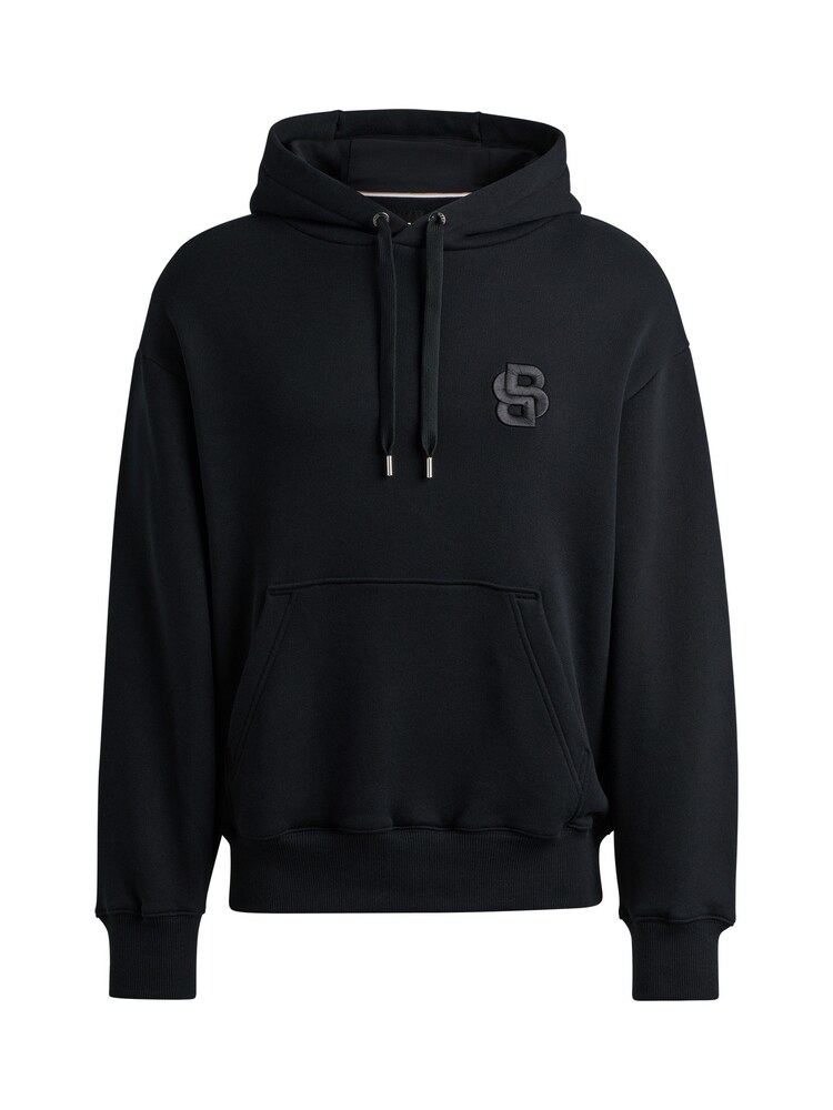 BOSS Black 100% Cotton Terry Hoodie With Double B - Image 5 of 5