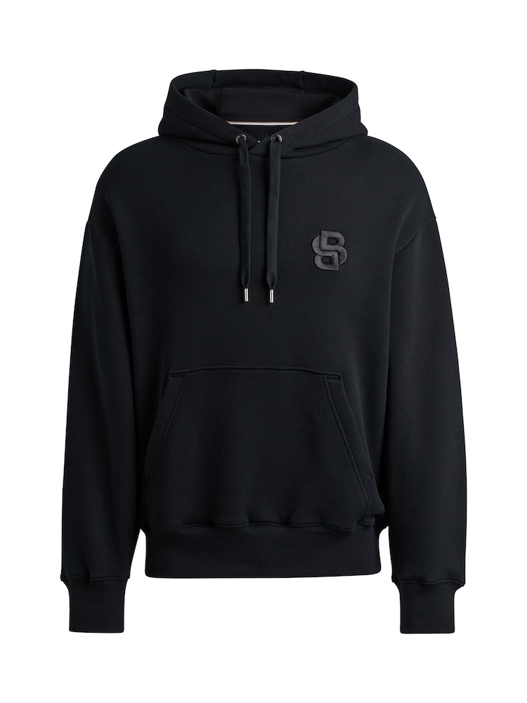 BOSS Black 100% Cotton Terry Hoodie With Double B - Image 5 of 5 BOSS Black 100% Cotton Terry Hoodie With Double B - Image 5 of 5