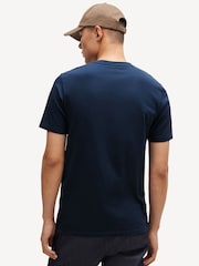 BOSS Navy Relaxed Fit Tales Box Logo 100% Cotton T-Shirt - Image 3 of 4