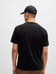 BOSS Black Seasonal Artwork Regular Fit Jersey 100% Cotton T-Shirt - Image 2 of 5