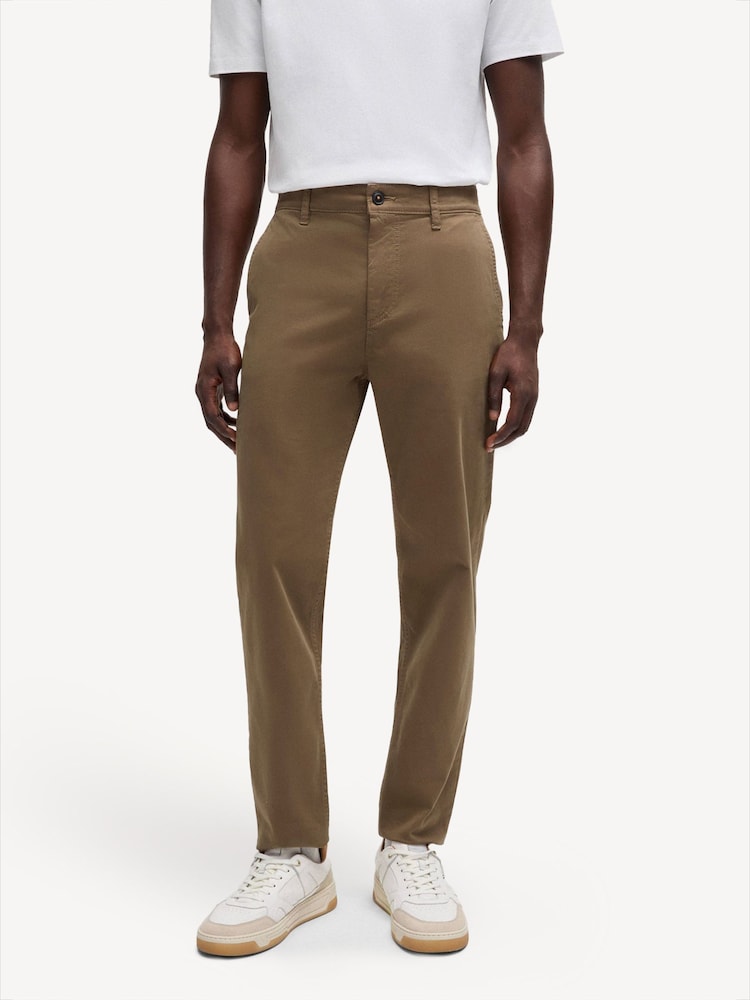 BOSS Brown Slim Fit Chinos Stretch Cotton - Image 2 of 5 BOSS Brown Slim Fit Chinos Stretch Cotton - Image 2 of 5