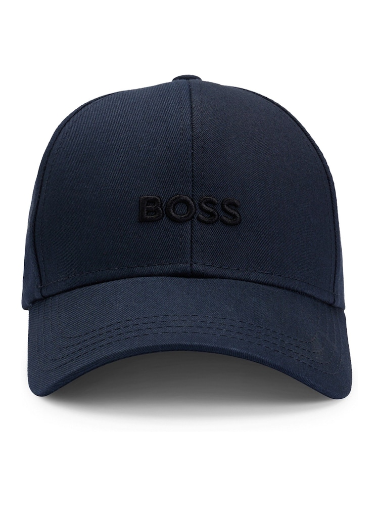 modra - BOSS Vezen logotip 100% bombažna kapa; črka iz bombažnega sukna - Slika 4 iz 4