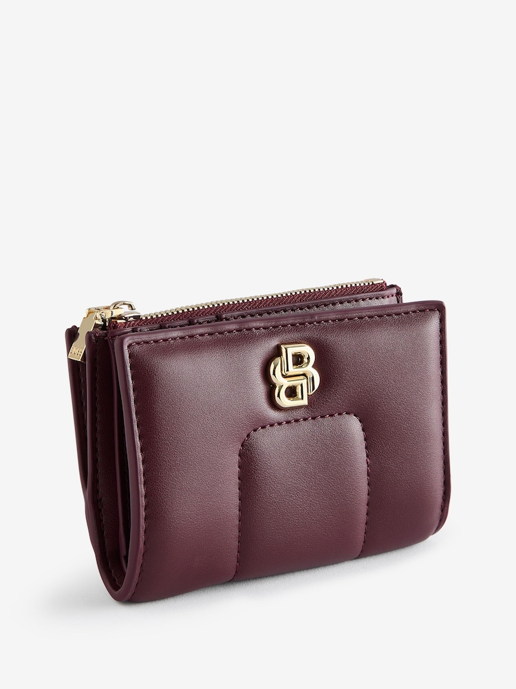 BOSS Quilted Faux-Leather Wallet With Double B Monogram - صورة 3 من 3