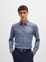 BOSS Blue Regular-Fit Shirt Chambray Printed - Image 1 of 6