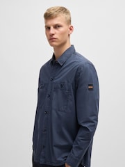 BOSS Oversized Cotton Poplin Overshirt - Image 1 of 6