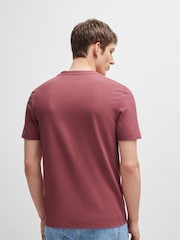 BOSS Red BOSS Bubble-Jacquard Structure Cotton BlendT-Shirt - Image 2 of 6