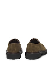 BOSS Green Derby Shoes in Suede With Apron Toe - Image 2 of 5