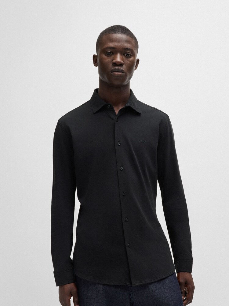 BOSS Black Slim Fit 100% Cotton Shirt - Image 1 of 6 BOSS Black Slim Fit 100% Cotton Shirt - Image 1 of 6