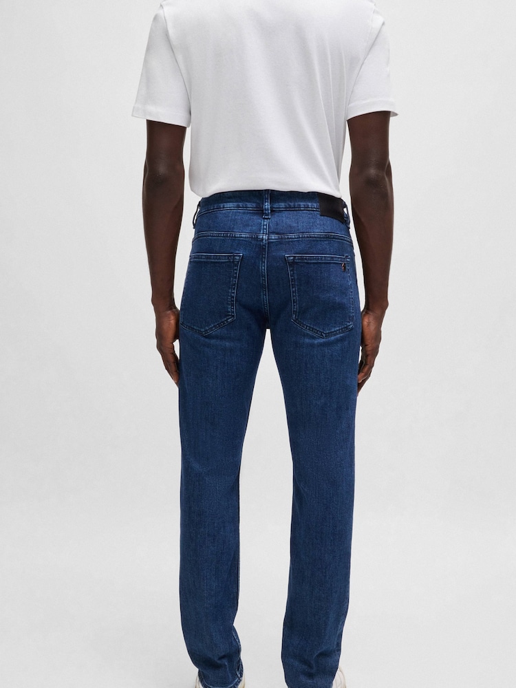 BOSS Blue Slim Fit Comfort Stretch Denim Jeans - Image 2 of 5