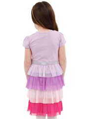 Character Purple Barbie Tulle Party 100% Cotton Dress - Image 2 of 6