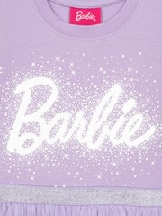 Character Purple Barbie Tulle Party 100% Cotton Dress - Image 6 of 6