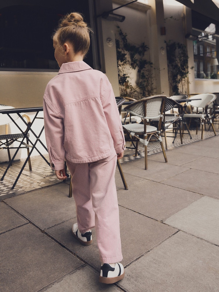 Pink 100% Cotton Jacket & Trouser Set (3-16yrs) - Image 4 of 9