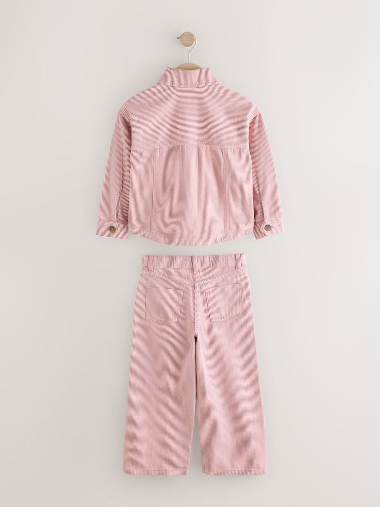 Pink 100% Cotton Jacket & Trouser Set (3-16yrs) - Image 6 of 9