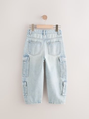 Denim Vintage Tapered Wide Cargo Denim 100% Cotton Jeans (3-16yrs) - Image 5 of 8