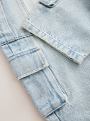 Denim Vintage Tapered Wide Cargo Denim 100% Cotton Jeans (3-16yrs) - Image 7 of 8