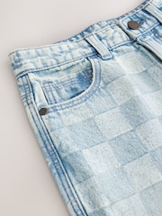 Check Blue Denim Loose Fit Authentic Jeans (3-16yrs) - Image 5 of 8