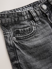Black Tapered Wide Cargo Denim 100% Cotton Jeans (3-16yrs) - Image 7 of 8