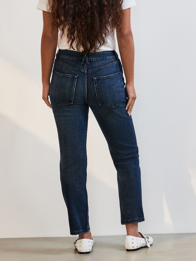 Bleu d'encre - Jeans droits - Image 4 of 9