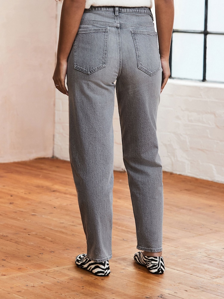 Grey Authentic Barrel Jeans - Image 4 of 8