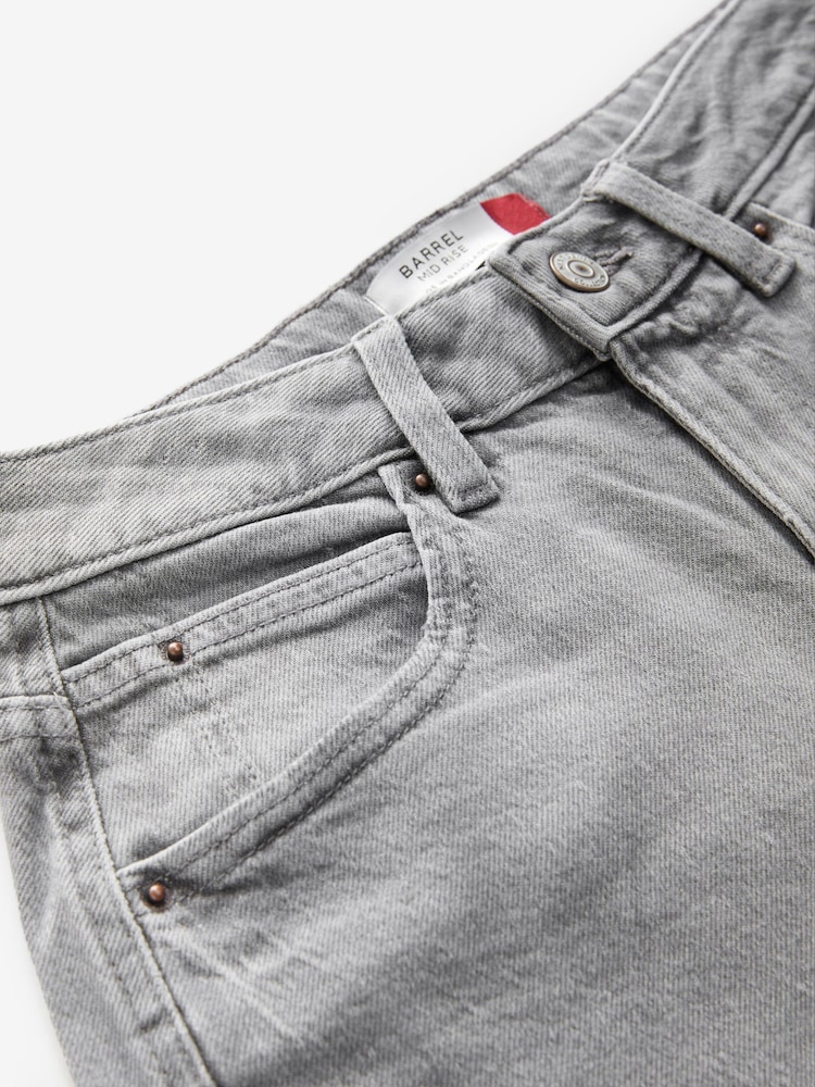 Grey Authentic Barrel Jeans - Image 7 of 8
