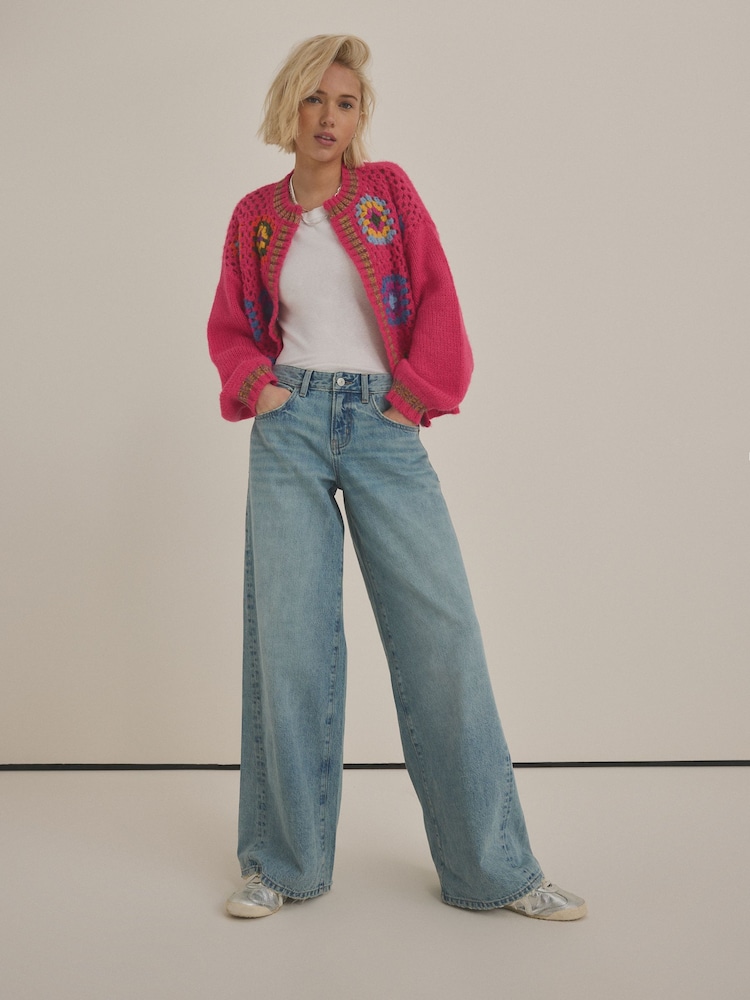 Bleach Superwide Leg 100% Cotton Jeans - Image 1 of 6