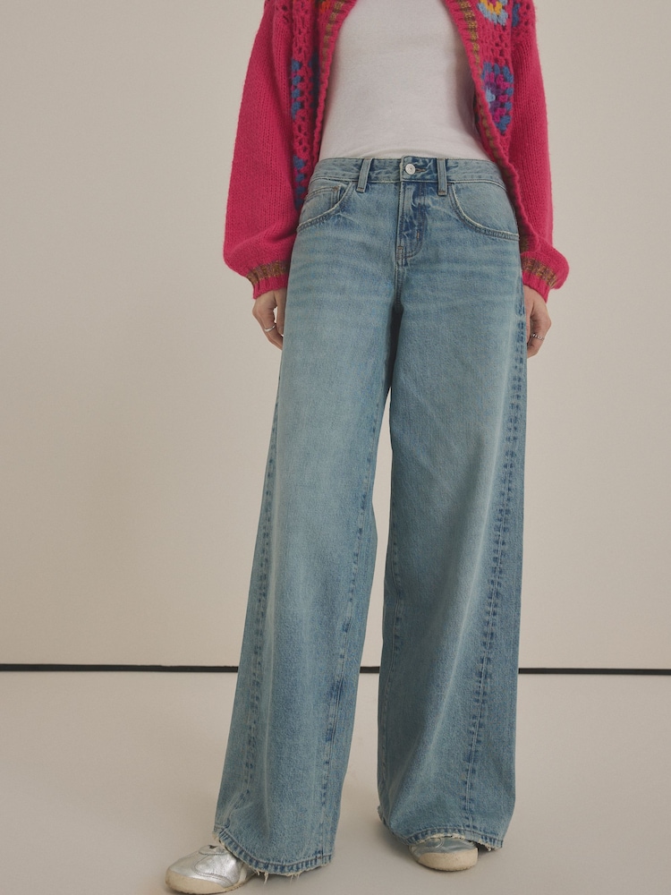 Bleach Superwide Leg 100% Cotton Jeans - Image 2 of 6