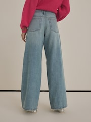 Bleach Superwide Leg 100% Cotton Jeans - Image 3 of 6