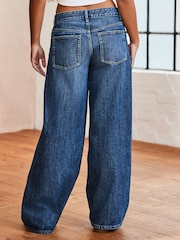 Dark Blue Superwide Leg 100% Cotton Jeans - Image 3 of 5