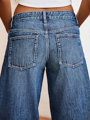 Dark Blue Superwide Leg 100% Cotton Jeans - Image 5 of 5
