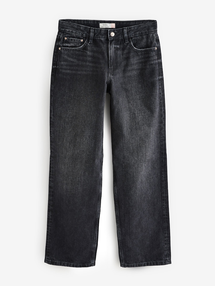 Noir - Ample Ample 100% Coton Jeans - Image 6 of 8