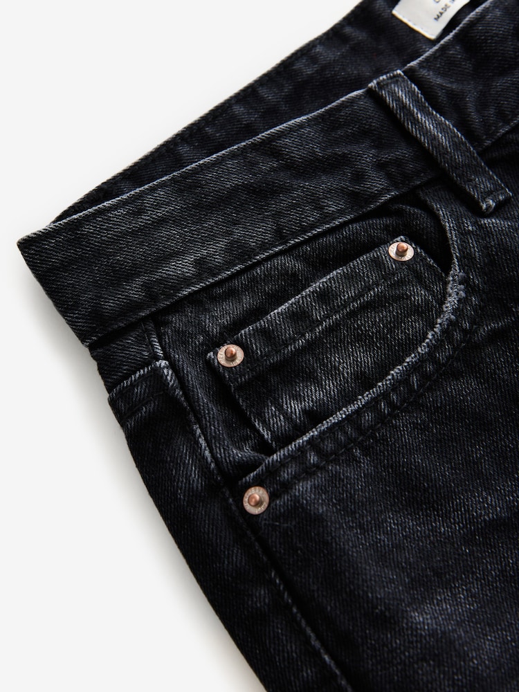 Noir - Ample Ample 100% Coton Jeans - Image 7 of 8
