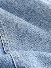 Mid Blue Carpenter Wide Leg 100% Cotton Jeans - Image 10 of 10