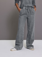 Grey Elasticated Waist Wide Leg Jeans - Image 3 of 7