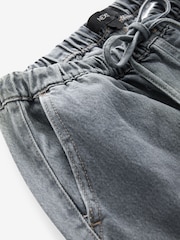Grey Elasticated Waist Wide Leg Jeans - Image 6 of 7