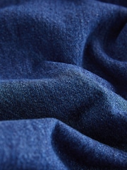 Mid Blue Elasticated Waist Wide Leg Jeans - Image 6 of 8
