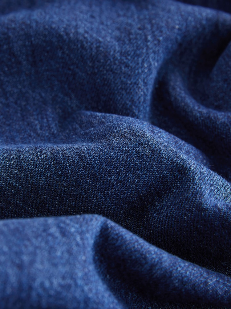 Normaal blauw - Elasticated Waist Wide Leg Jeans - Image 6 of 8