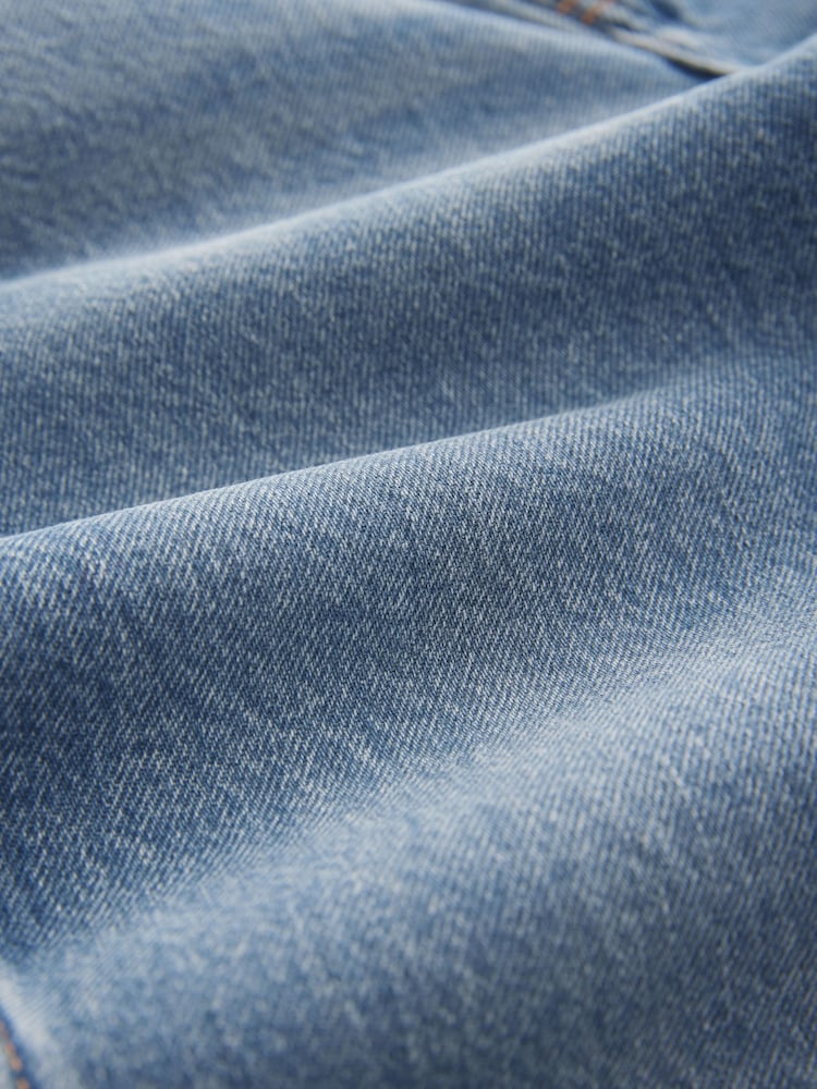 Mid Blue Eyelet Straight Leg Jeans - Image 8 of 8