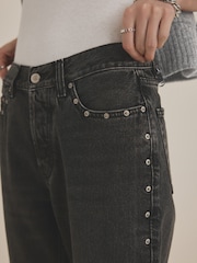 Black Rivet Straight Leg Jeans - Image 1 of 7