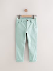Green Skinny Fit Stretch Chino Trousers (3-17yrs) - Image 1 of 6