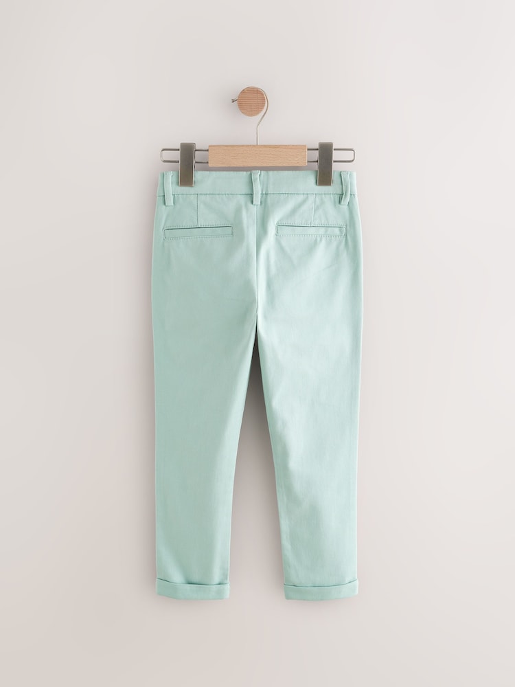 Green Skinny Fit Stretch Chino Trousers (3-17yrs) - Image 2 of 6