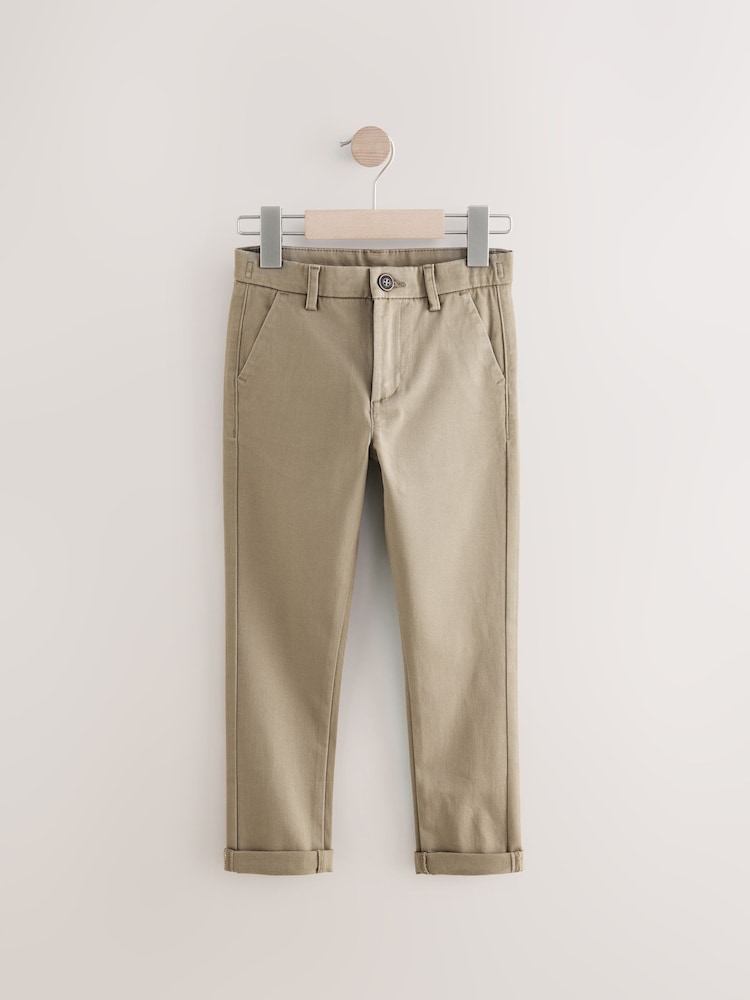 Maro-arămiu Maro - Pantaloni chino stretch (3-17ani) - Image 1 of 4