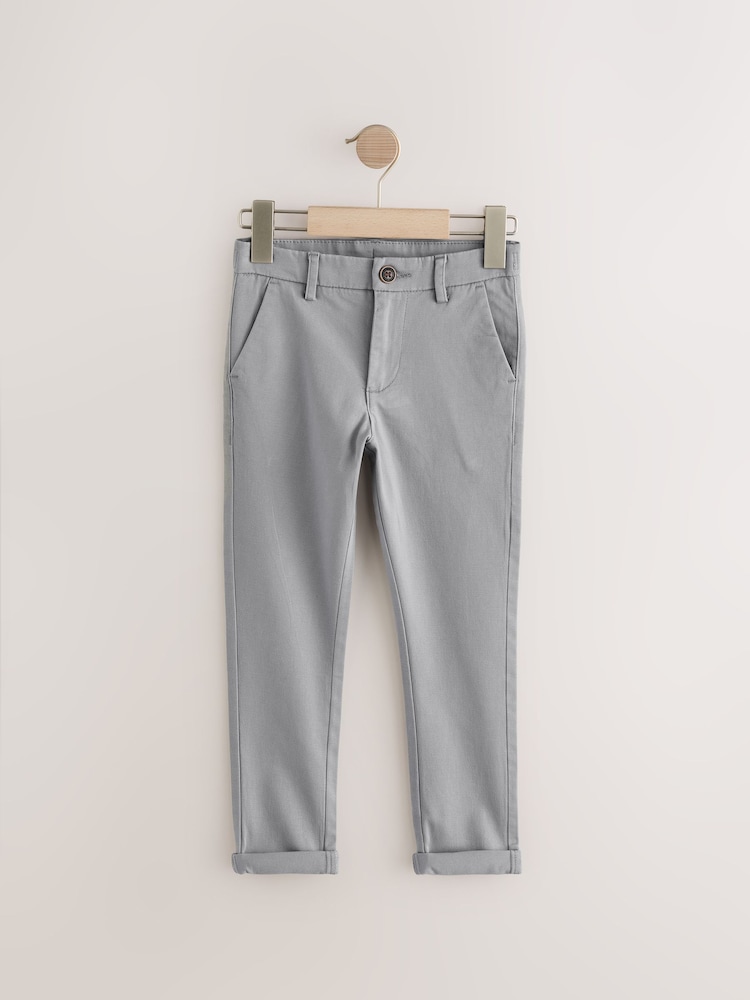 Grijs - Stretchy chino's (3-17jr) - Image 5 of 8