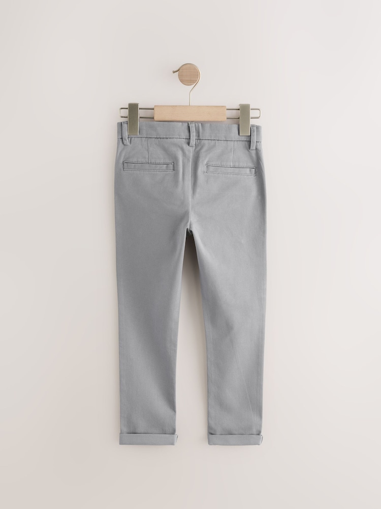 Grijs - Stretchy chino's (3-17jr) - Image 6 of 8