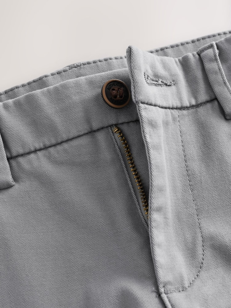Grijs - Stretchy chino's (3-17jr) - Image 7 of 8