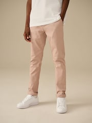 Blush Skinny Fit Stretch Chino Trousers (3-17yrs) - Image 1 of 8