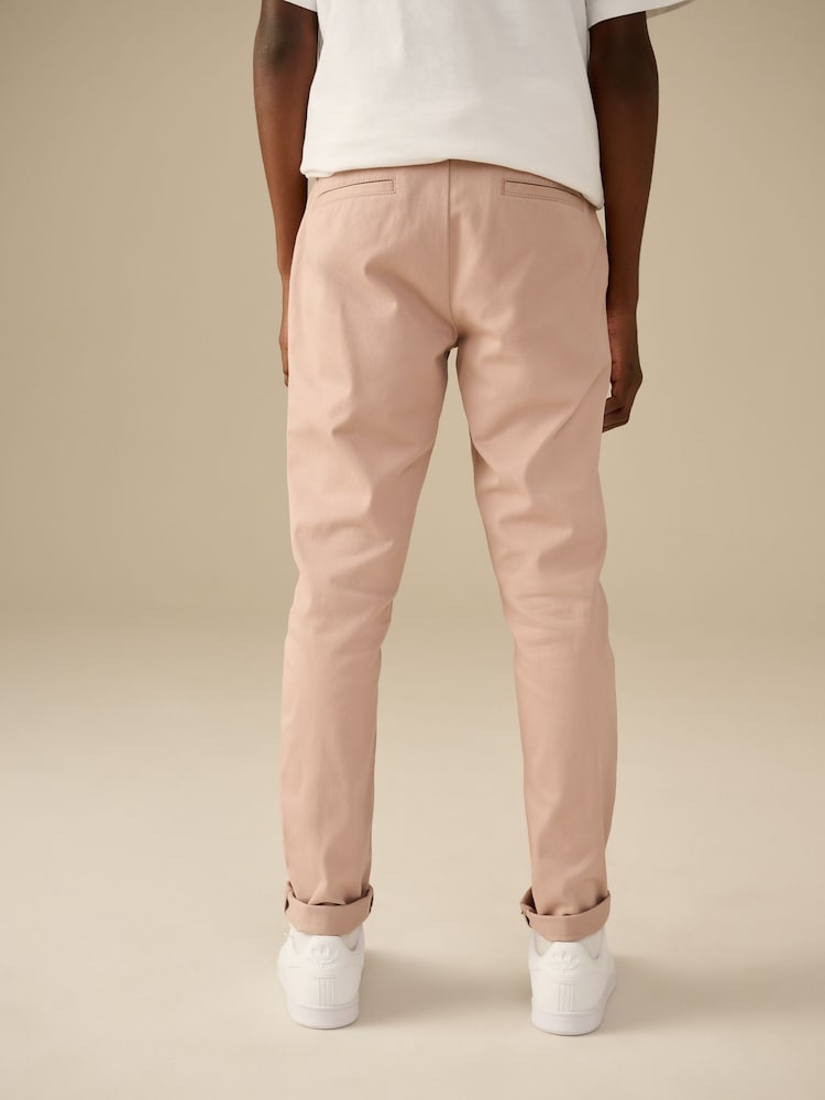 Blush Skinny Fit Stretch Chino Trousers (3-17yrs) - Image 3 of 8