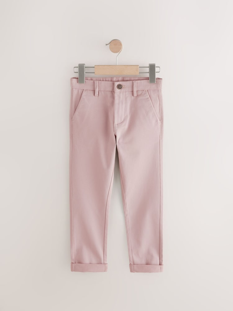 Blush Skinny Fit Stretch Chino Trousers (3-17yrs) - Image 5 of 8