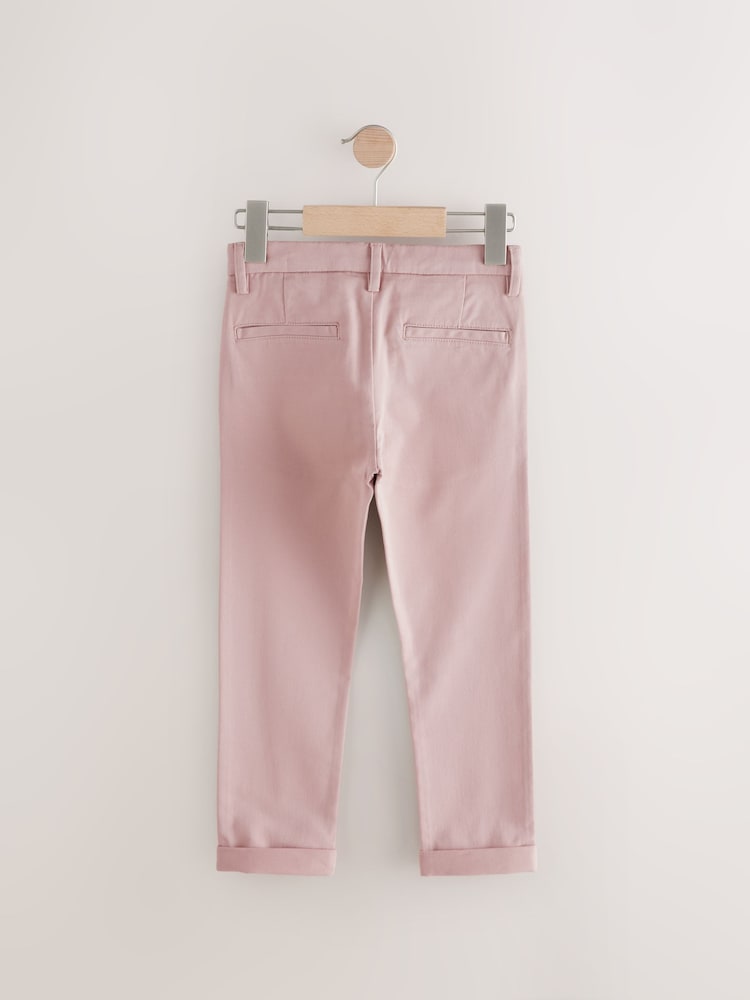 Blush Skinny Fit Stretch Chino Trousers (3-17yrs) - Image 6 of 8