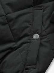 Black Diamond Quilted Bomber Jacket - Image 10 of 12